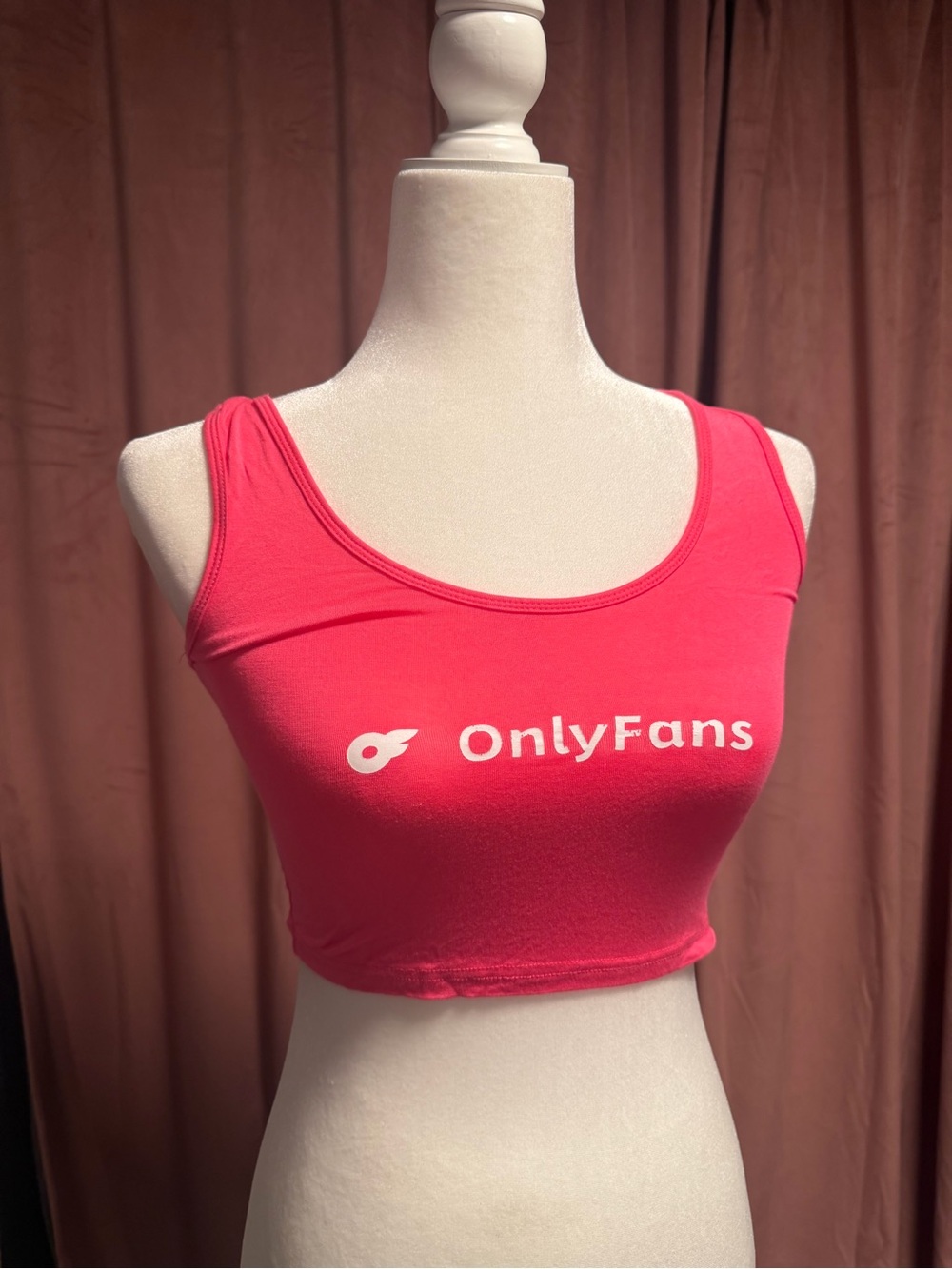 OnlyWomen's Pink Crop Tank Top - Sleeveless Intimate
